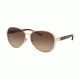 Tory Burch TY6052 Single Vision Prescription Sunglasses TY6052-320113-60 - Lens Diameter 60 mm, Frame Color Gold White