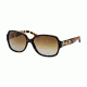 Tory Burch TY7073 Sunglasses 1331T5-57 - Dark Tortoise/spotty Tortoise Frame, Brown Gradient Polarized Lenses