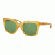 Tory Burch TY7104 Sunglasses 16222-54 - Marigold Frame, Green Solid Lenses