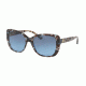 Tory Burch TY7114 Sunglasses 16928F-53 - Blue Tortoise Frame, Grey Blue Gradient Lenses