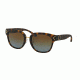 Tory Burch TY9041 Sunglasses 12941F-53 - Matte Dark Tortoise Frame, Brown Blue Gradient Polarzied Lenses