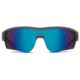 Under Armour Fire, Satin Carbon Frame w/Black Rubber, Gray w/Blue ML, U8600065-060661