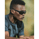 Under Armour Battle Sunglasses with Matte Black Frame and Grey Lens, Medium, UA0004S O6W-KA