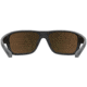Under Armour Battle Sunglasses with Matte Black Frame and Outdoor Tuned Cobalt Green Mirror Lens, Medium, UA0004S 0VK-W1