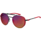 Under Armour Pursuit Sunglasses with Black-Solid Beta Temple Tips Frame and Grey Lens, Medium, UA0008GS CAX-MI