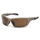 Venture Gear Tactical Howitzer Safety Glasses w/Bronze Anti-Fog Lens, Tan, Universal VGST1318T