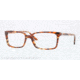 Versace CHARLTON VE3174 Bifocal Prescription Eyeglasses 5003-53 - Red Striped Honey Transp Frame, Demo Lens Lenses