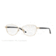 Versace VE1221 Single Vision Prescription Eyeglasses 1002-52 - Gold Frame