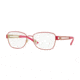 Versace VE1234 Single Vision Prescription Eyeglasses 1370-52 - Pale Gold/fuxia Frame