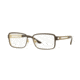 Versace VE1236 Eyeglass Frames 1378-55 - Matte Brown/Pale Gold Frame