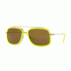 Versace VE2173 Sunglasses 139473-60 - Pale Gold/fluo Yellow Frame, Brown Lenses