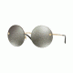 Versace VE2176 Sunglasses 12524T-59 - Pale Gold Frame, Dark Grey Mirror Light Gold Lenses