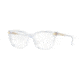 Versace VE3242 Single Vision Prescription Eyeglasses 148-52 - Trasparent Frame