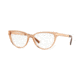 Versace VE3271 Progressive Prescription Eyeglasses, 52mm, Transparent Brown, VE3271-5304-52-PRO