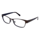 Visions 206 Bifocal Prescription Eyeglasses - Frame Matte Dark Brown / Matte Navy, Size 54/16mm VIVISION20601