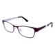 Visions 206 Bifocal Prescription Eyeglasses - Frame Matte Magenta / Pale Pink, Size 54/16mm VIVISION20602