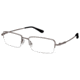 Visions 217 Single Vision Prescription Eyeglasses - Frame GUNMETAL VIVISION21702
