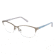 Visions 232 Single Vision Prescription Eyeglasses - Frame MATTE PALLADIUM, Size 53/16mm VIVISION23203