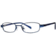 Visions 143 Single Vision Prescription Eyeglasses - Frame BLUE PEARL, Size 48/17mm VIVISION14304