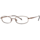 Visions 153 Single Vision Prescription Eyeglasses - Frame Copper, Size 49/18mm VIVISION15302