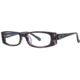 Visions 172 Single Vision Prescription Eyeglasses - Frame Black/Purple, Size 50/16mm VIVISION17201