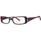 Visions 183 Bifocal Prescription Eyeglasses - Frame Black/Cherry, Size 51/14mm VIVISION18303