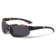 VISM Semi Rimless Sunglasses, Camo Frame, Black Lens, Camo, VBP0162