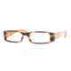 Vogue VO2573 Bifocal Eyeglasses - Striped Brown Demo Lens Frame / 50 mm Prescription Lenses, 1627-5016
