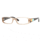 Vogue VO2646 Progressive Eyeglasses, Brown Transparent Demo Lens Frame / 49 mm Prescription Lenses, W971-4915