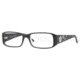 Vogue VO2635 Single Vision Prescription Eyewear 1688-5016 - Top Black+transp.glitt 