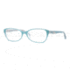 Vogue VO2737 Single Vision Prescription Eyeglasses 2009-5216 - Top Light Azure/Pearl Frame, Demo Lens Lenses