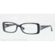 Vogue VO2807B Single Vision Prescription Eyeglasses 1989-51 - Top Petroleum Green/violet Tr Frame, Demo Lens Lenses