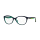 Vogue VO2962 Progressive Prescription Eyeglasses 2311-51 - Blue/yellow Fluo/tr Aqua Frame
