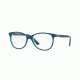 Vogue VO5030 Single Vision Prescription Eyeglasses 2469-51 - Top Petroleum/green Transp Frame