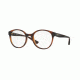 Vogue VO5104F Progressive Prescription Eyeglasses 2386-51 - Top Dark Havana/brown Transp Frame