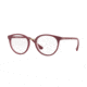 Vogue VO5167 Single Vision Prescription Eyeglasses 2555-50 - Top Dark Red/red Transp Frame