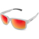 WarBird Easy Day Glasses, White Frames/Rose Lens/Red Shield, EYEDWHRORDR