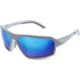 WarBird Sleeper Cell Glasses, Grey Frames/Smoke Lens/Blue Shield, EYSCGYSMBLR