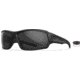 Wiley X Changeable Series Breach XL 2.5 Sunglasses, Matte Black Frame Gunmetal Logo, Grey Lens, CHBRC02XL