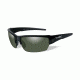 Wiley X Saint Single Vision Prescription Sunglasses, Gloss Black Frame, CHSAI04SV