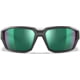 Wiley X Alpine Captivate Sunglasses, Translucent Black Frame, Polarized Green Mirror Lenses, ACALP07