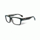 Wiley X WX Contour Single Vision Prescription Eyeglasses, Gloss Black Demi Frame, WSCON06SV