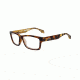 Wiley X WX Contour Single Vision Prescription Eyeglasses, Gloss Brown Demi Frame, WSCON04SV