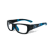 Wiley X WX Flash Single Vision Prescription Sunglasses, Matte Black w/Lightning/Electric Blue Frame, YFFLA04SV