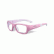 Wiley X WX Flash Single Vision Prescription Sunglasses, Rock Candy Pink Frame, YFFLA01SV