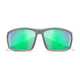 Wiley X WX Grid Sunglasses, Captivate Pol Green Mirror Lenses, CCGRDPGM
