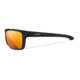 Wiley X WX Kingpin Safety Sunglasses, Matte Black Frame, Captivate Pol Bronze Mirror Lens, ACKNG14