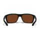 Wiley X WX Kingpin Safety Sunglasses, Matte Black Frame, Captivate Pol Bronze Mirror Lens, ACKNG14