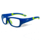 Wiley X Flash Bifocal Prescription Sunglasses, Royal Blue/Lime Green Frame, YFFLA02BI