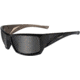 Wiley X WX Mojo RX Single Vision Sunglasses - Gloss Black Metallic Coffee Frame SSMOJ01RX